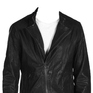Agreeable fit and cozy leather jacket for men