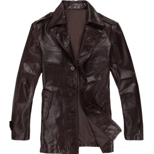Casanova styled leather coat for men