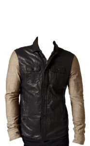 Classily styled leather vest for men
