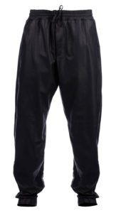 Easygoing and funky baggy leather pant