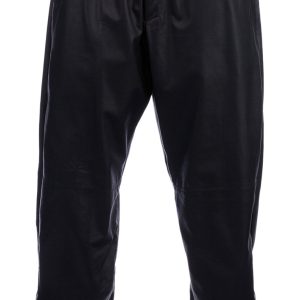 Easygoing and funky baggy leather pant