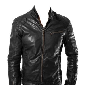 Incline fitting mens biker jacket