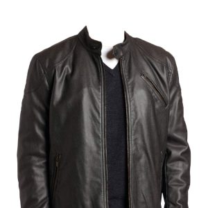 Macho mode mens leather jacket