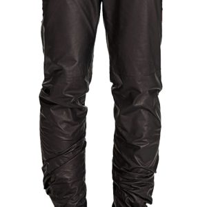 Modern-day tapered leg leather pant for men