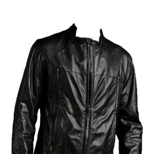 Motocross design mens leather jacket