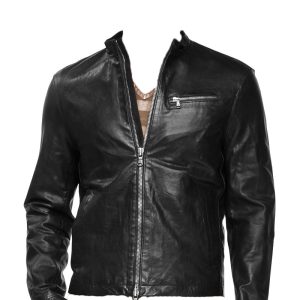 Revved up moto inspired leather jacket