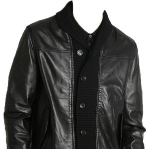 Smooth, sleek leather jacket for men