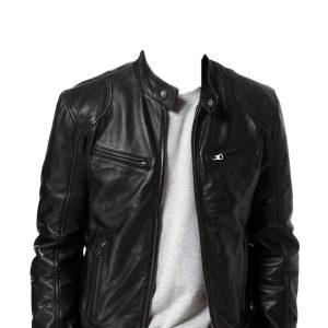 Standard fit mens biker jacket