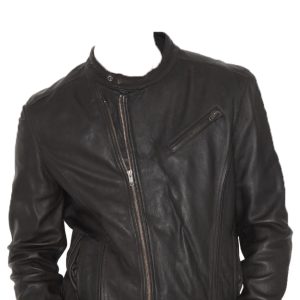 Tough leather jacket for men