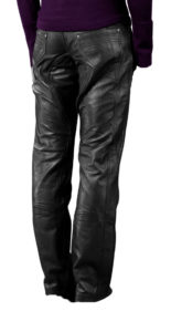 Trendy low cut leather pant for men