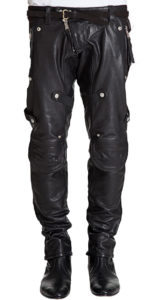 Unmistakably unique leather pant for men