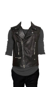 Energetic bikers elan leather vest for men