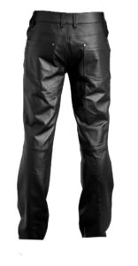 Restless denim style mens leather pants
