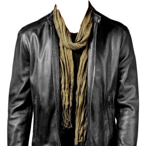 Easygoing leather biker jacket for universal purpose
