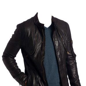 leather jacket with a bad boy appeal