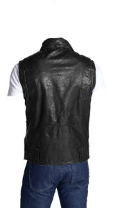 Cool leather vest with a tough look
