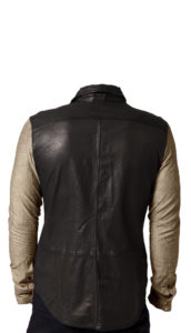 Classily styled leather vest for men