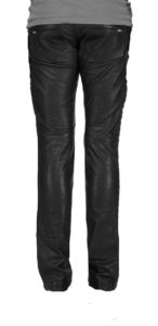 Diamond tailored skin fit leather pant