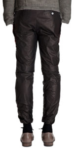 Modern-day tapered leg leather pant for men