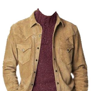 Completely sleeved leather shirt for men