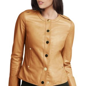 Complex moto themed leather jacket