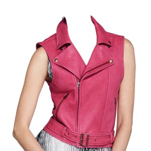 Cool Slim Fit Leather Vest for women