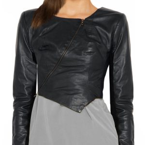 HIPPY short leather jacket for women