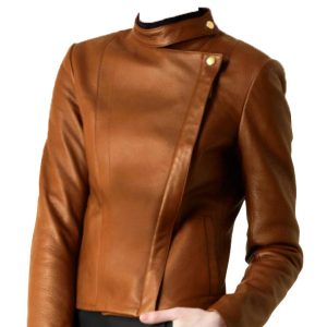 Join defined leather biker jacket