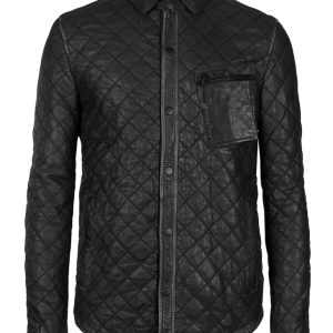 Sewn style leather shirt for men (Copy)