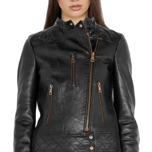 Notorious biker jacket with ribbed detailing
