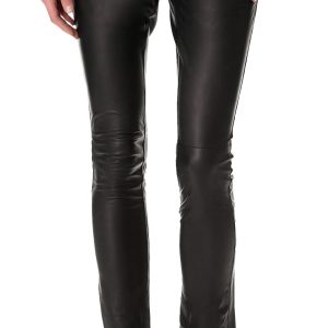 Comfortable and laced leather pants