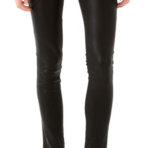 Sultry skinny womens leather pant