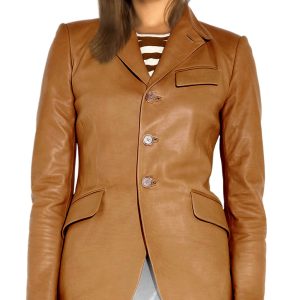 Rich and cheerful leather jacket