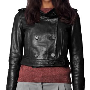 Super trendy leather jacket for women