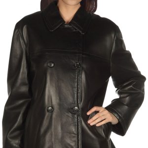 Comfortable and comfy womens leather coat