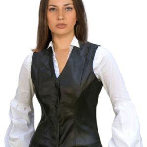 Hot and modish womens leather vest