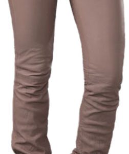 Thin low rise leather pant for women
