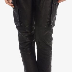 Chick rock style womens leather pant