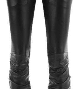 Thin and body hugging designer leather pant