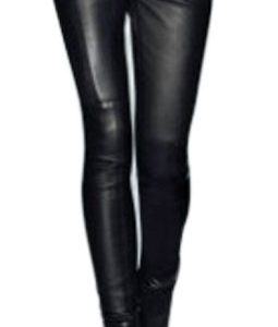 Consideration grabbing skin fit leather pant