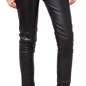 Thin shaped leather pant in legging style