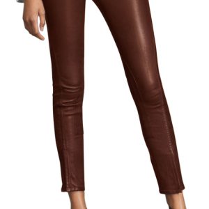 Smoky hot leather pants for women